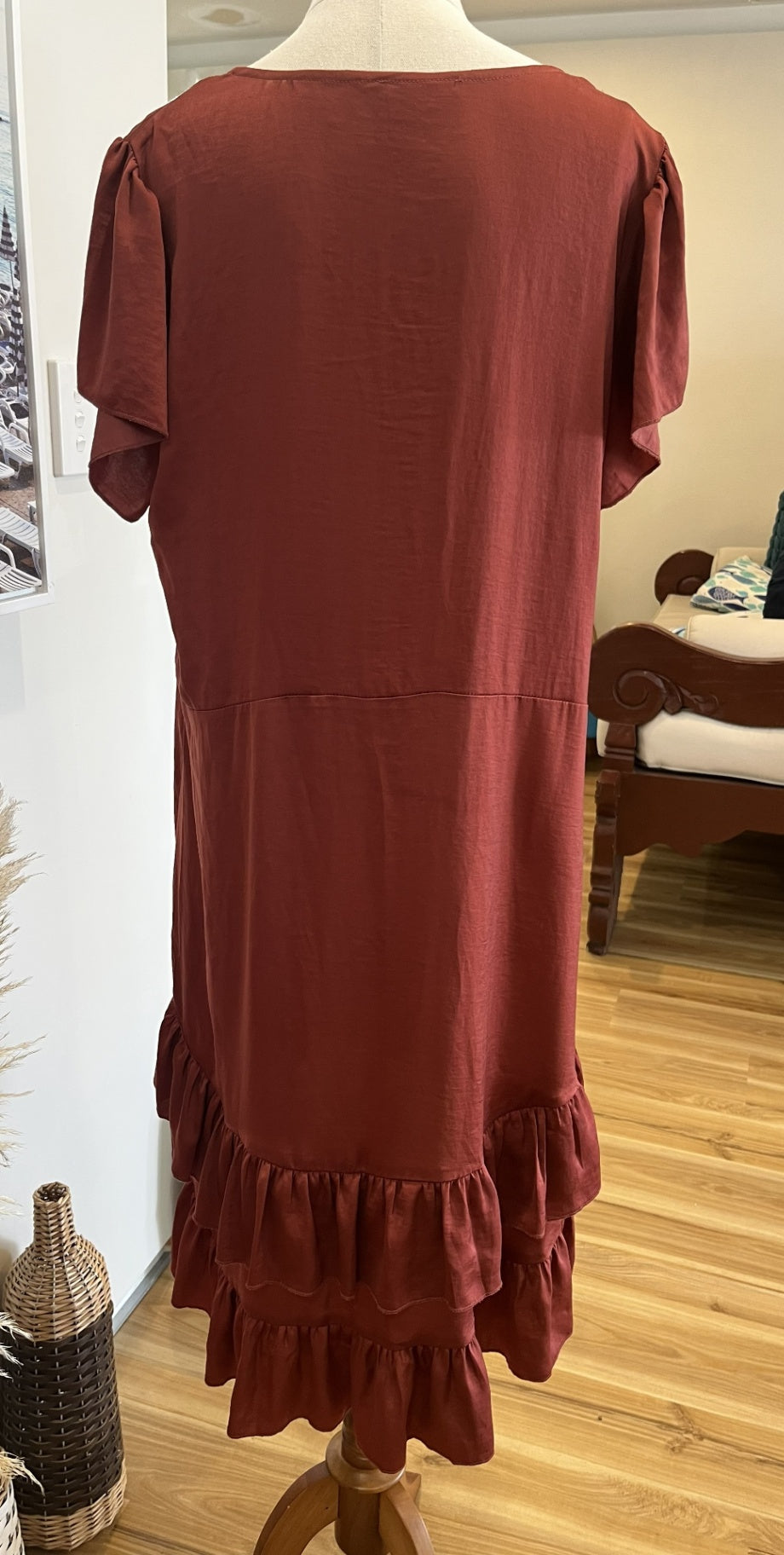 [SALE] Faith+Becker Dress Medium Rusty Red