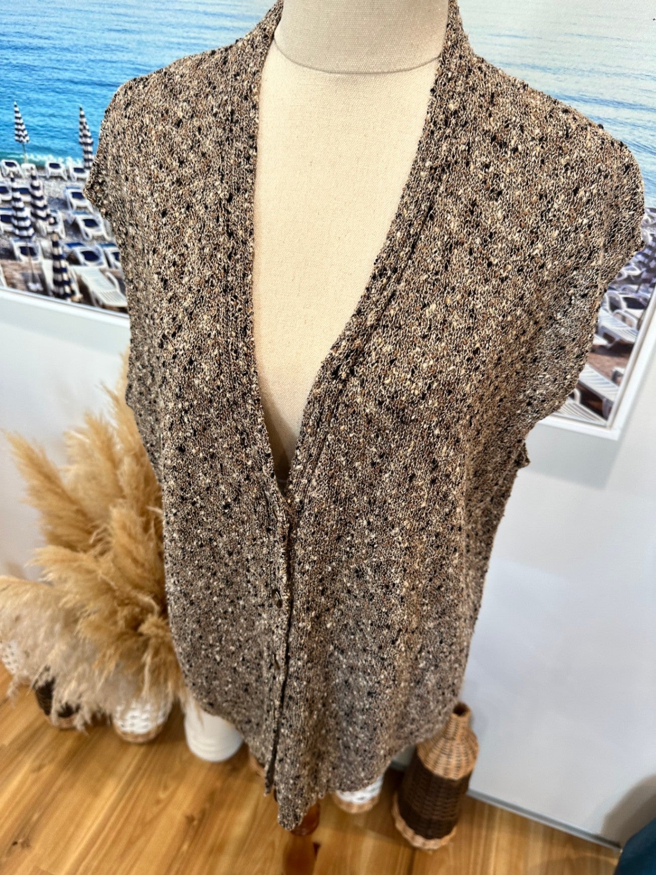 Knit - Three Piece Suit - Oatmeal - Approx Size 14