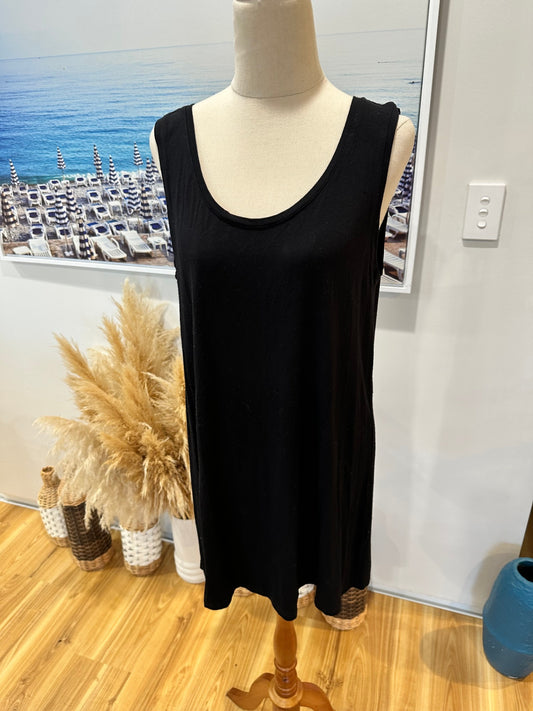 [SALE] Blue Illusion Singlet Large Black