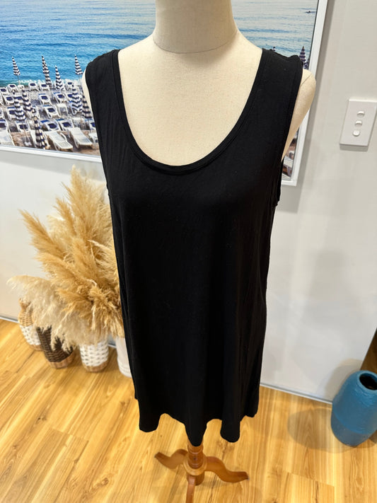 [SALE] Blue Illusion Singlet Large Black
