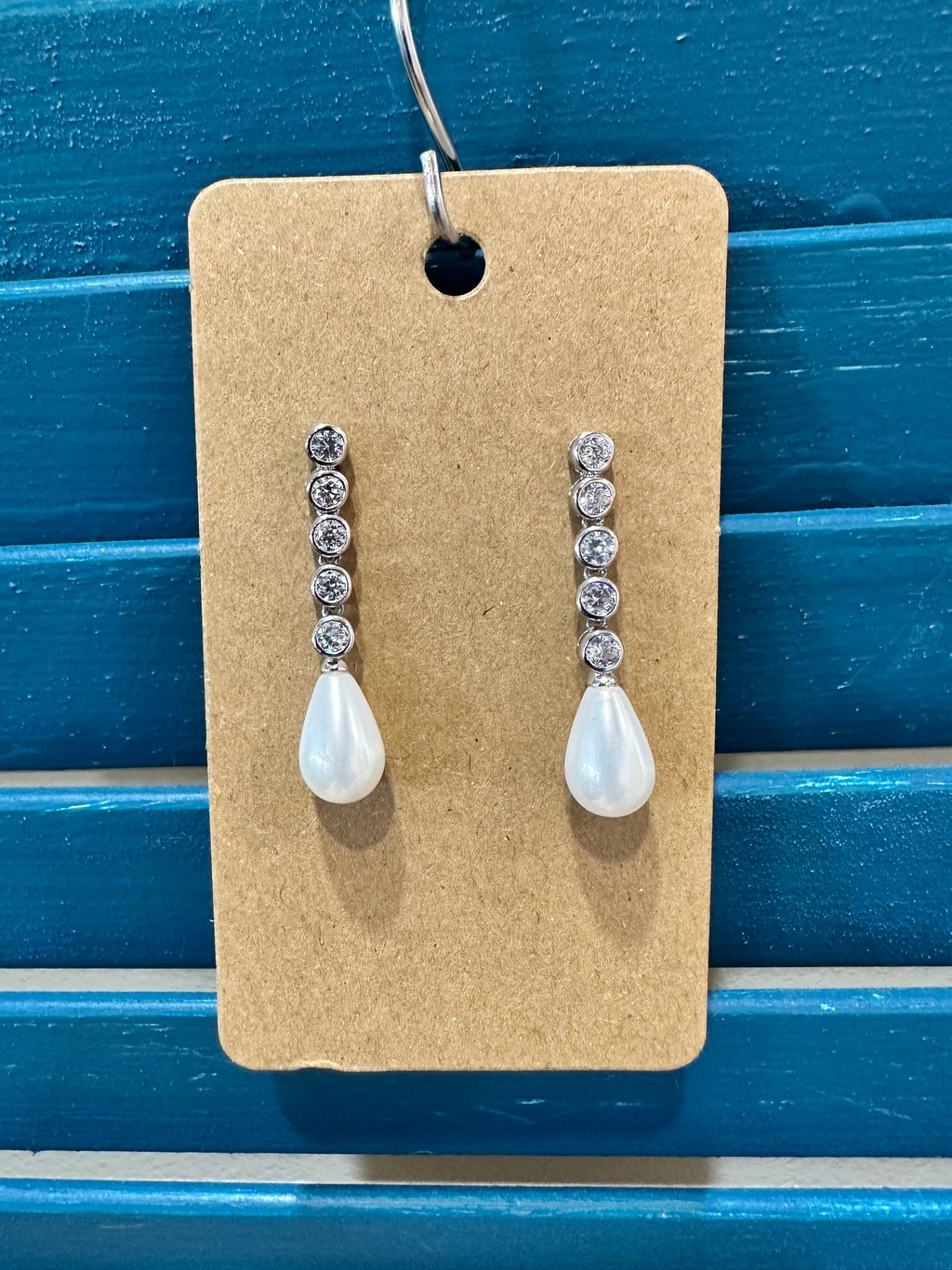 [SALE] Kagi Earrings Diamante & Pearl