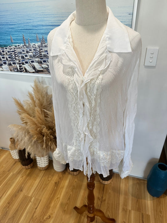 [SALE] Ellea J Blouse 18 Cream