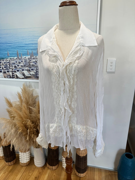 [SALE] Ellea J Blouse 18 Cream