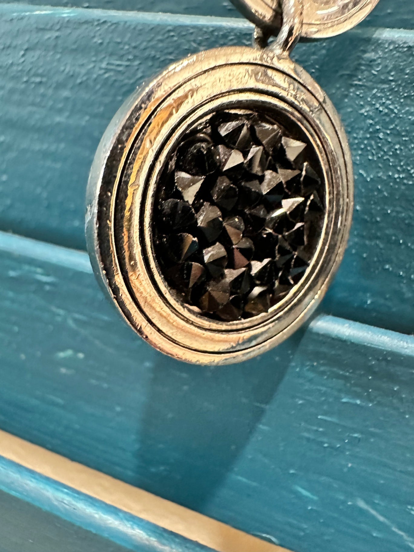 [SALE] Dyberg Kern Earrings Silver and Black