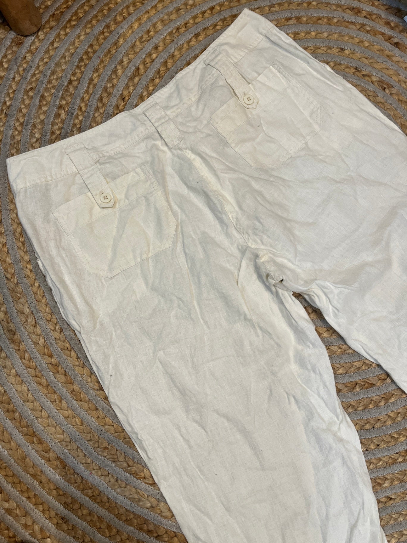 [SALE] Laura Ashley Pants 16 Cream/Off-white