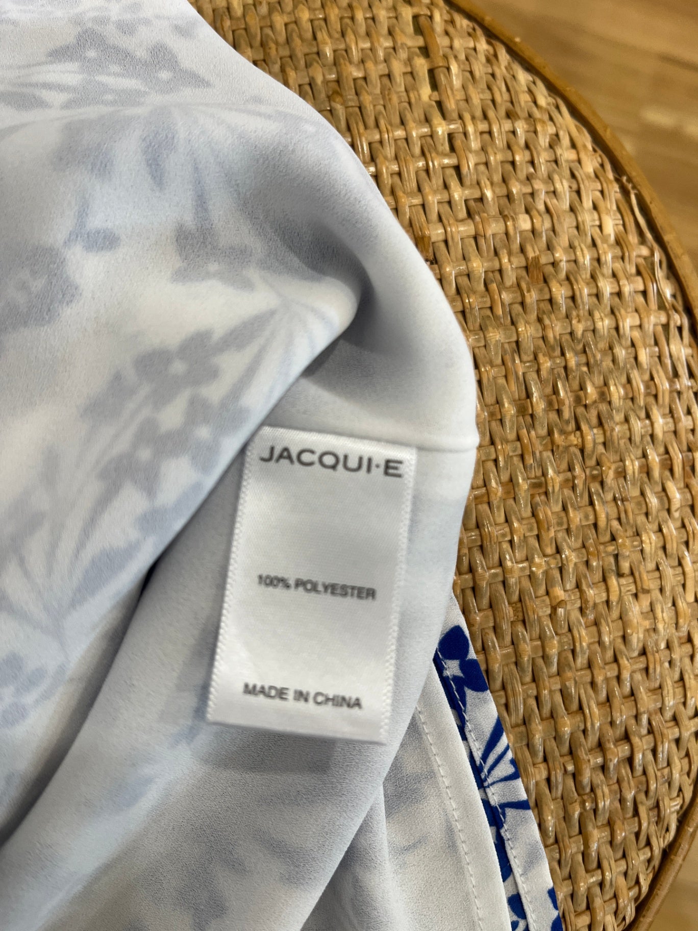 [SALE] Jacqui-e Top 12 White and Blue