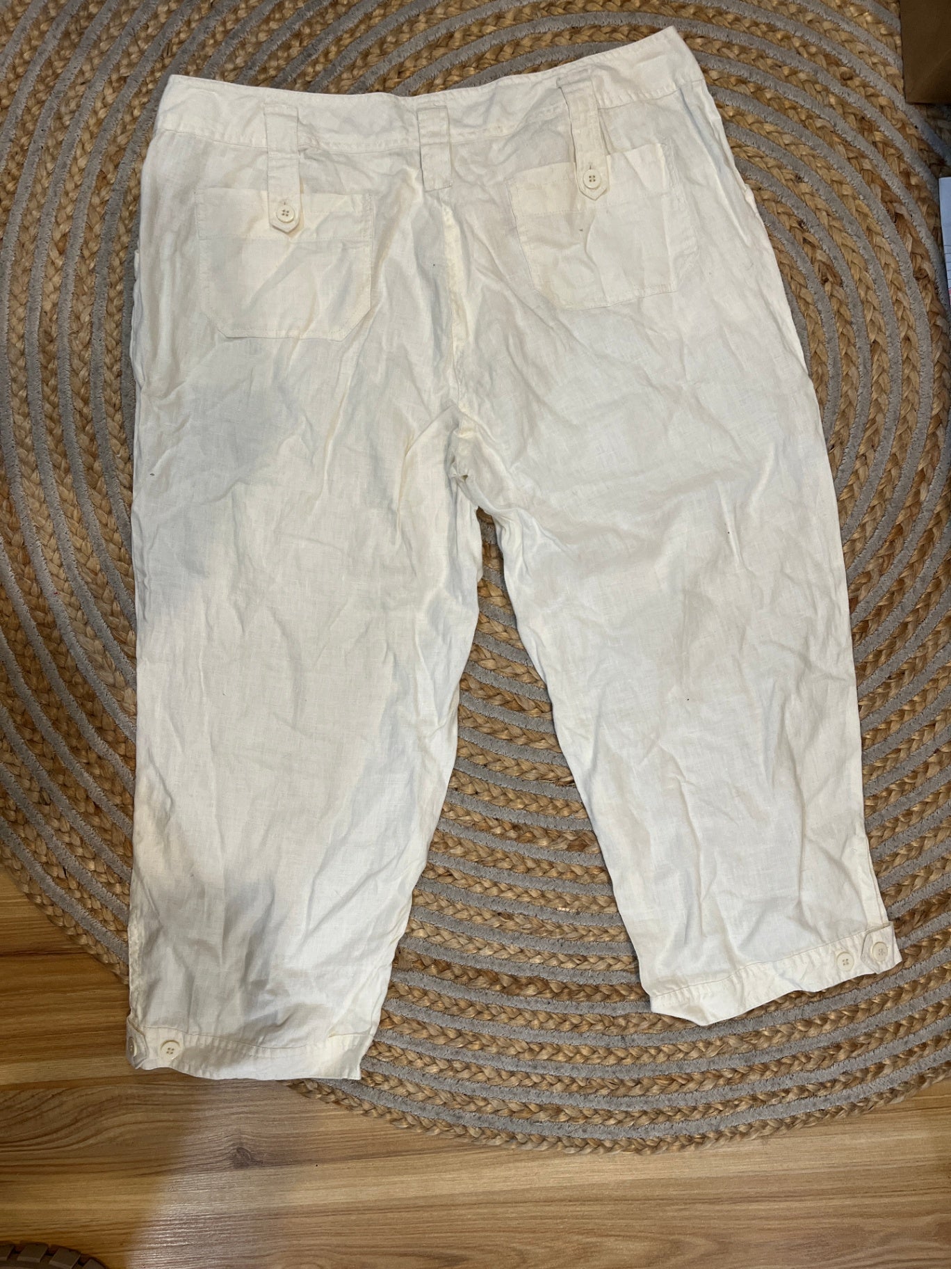[SALE] Laura Ashley Pants 16 Cream/Off-white