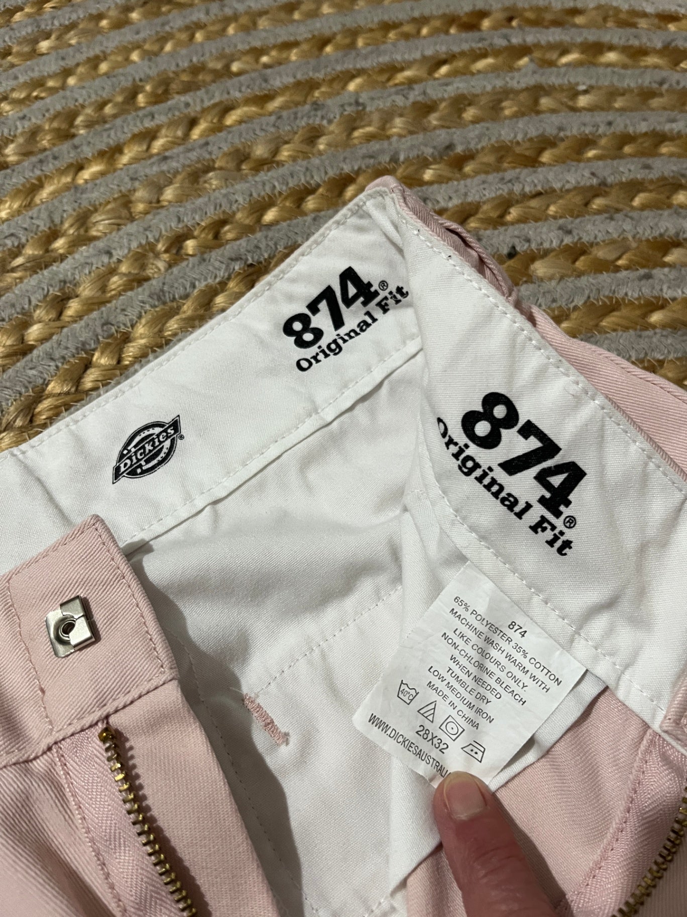 Dickies Pants 28 Pink
