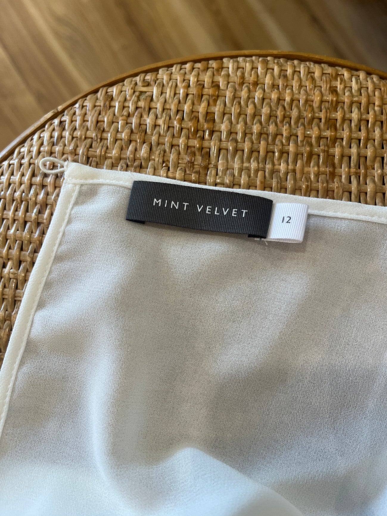 Mint Velvet 3/4 Sleeve Blouse 12 Cream