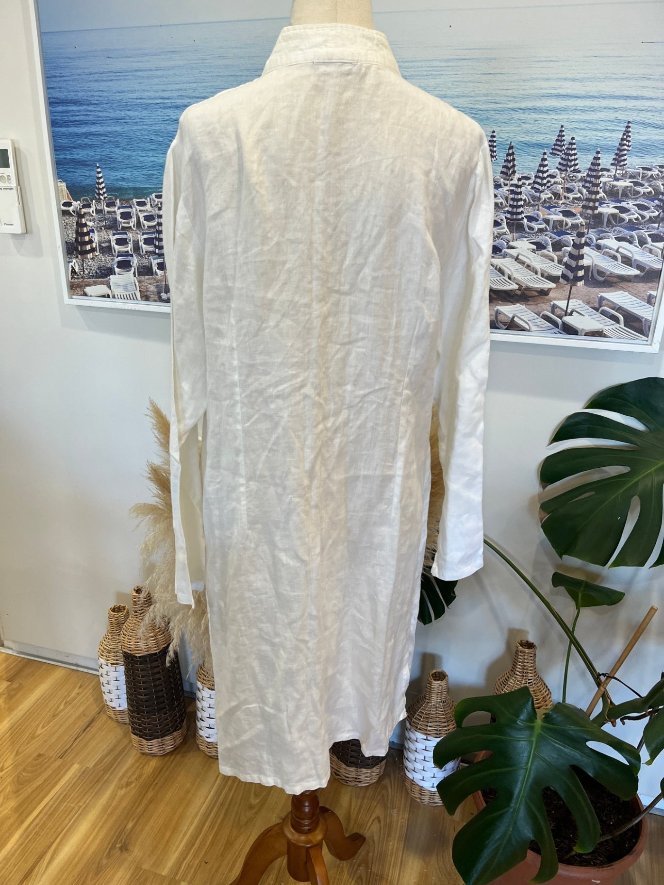 Mario Romano Duster Jacket White Large