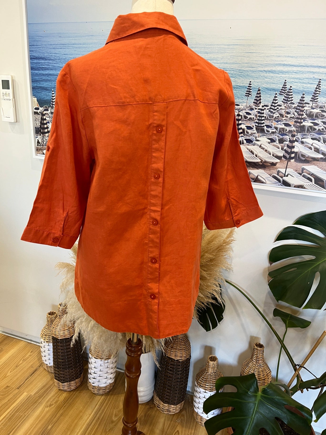Meral Burnt Orange Shirt Medium