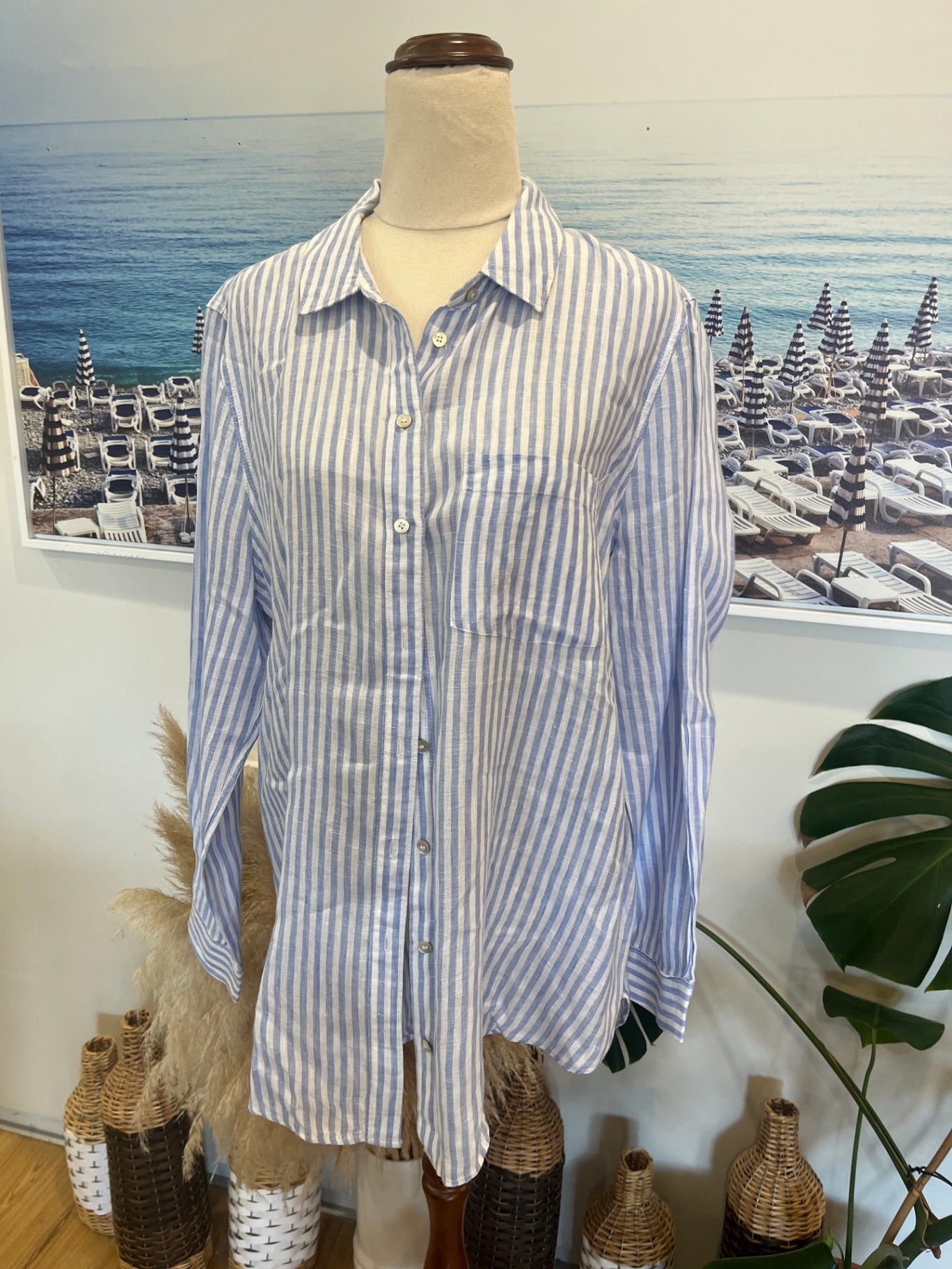 Just Jeans Shirt 12 Blue and white