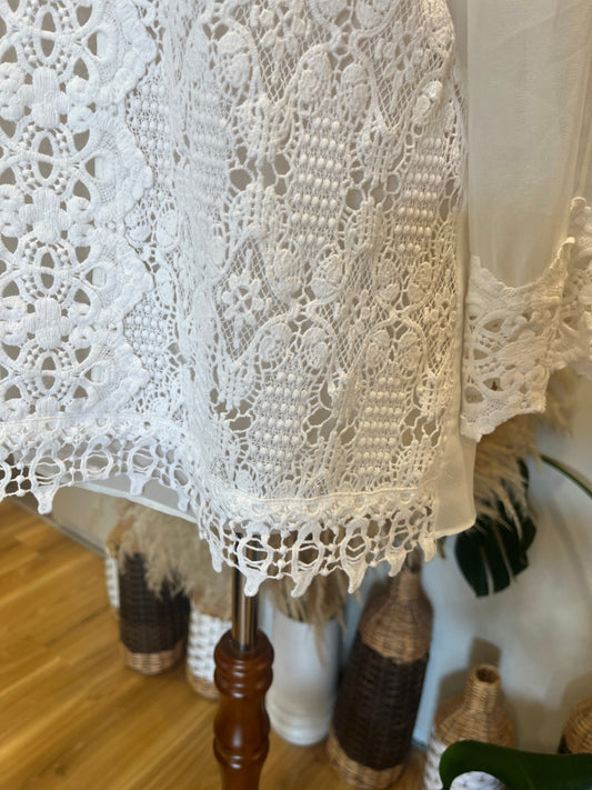 [SALE] Mint Velvet 3/4 Sleeve Blouse 12 Cream