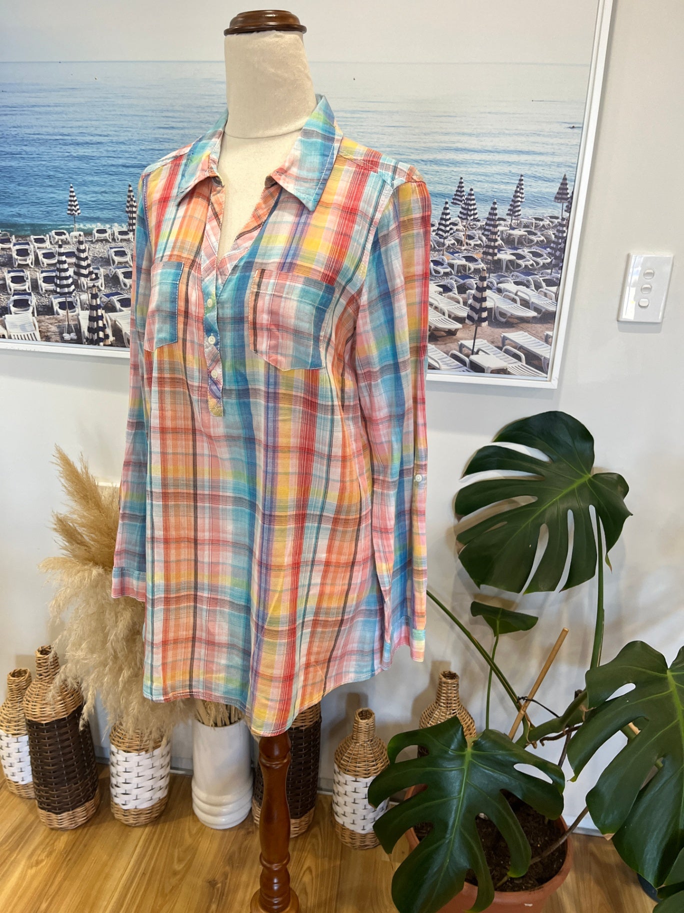 M&S Woman Shirt Multicolor Size 12