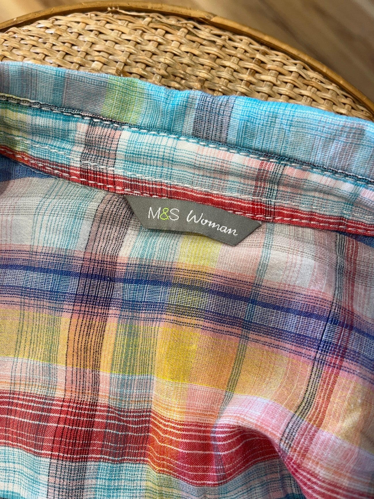 M&S Woman Shirt Multicolor Size 12