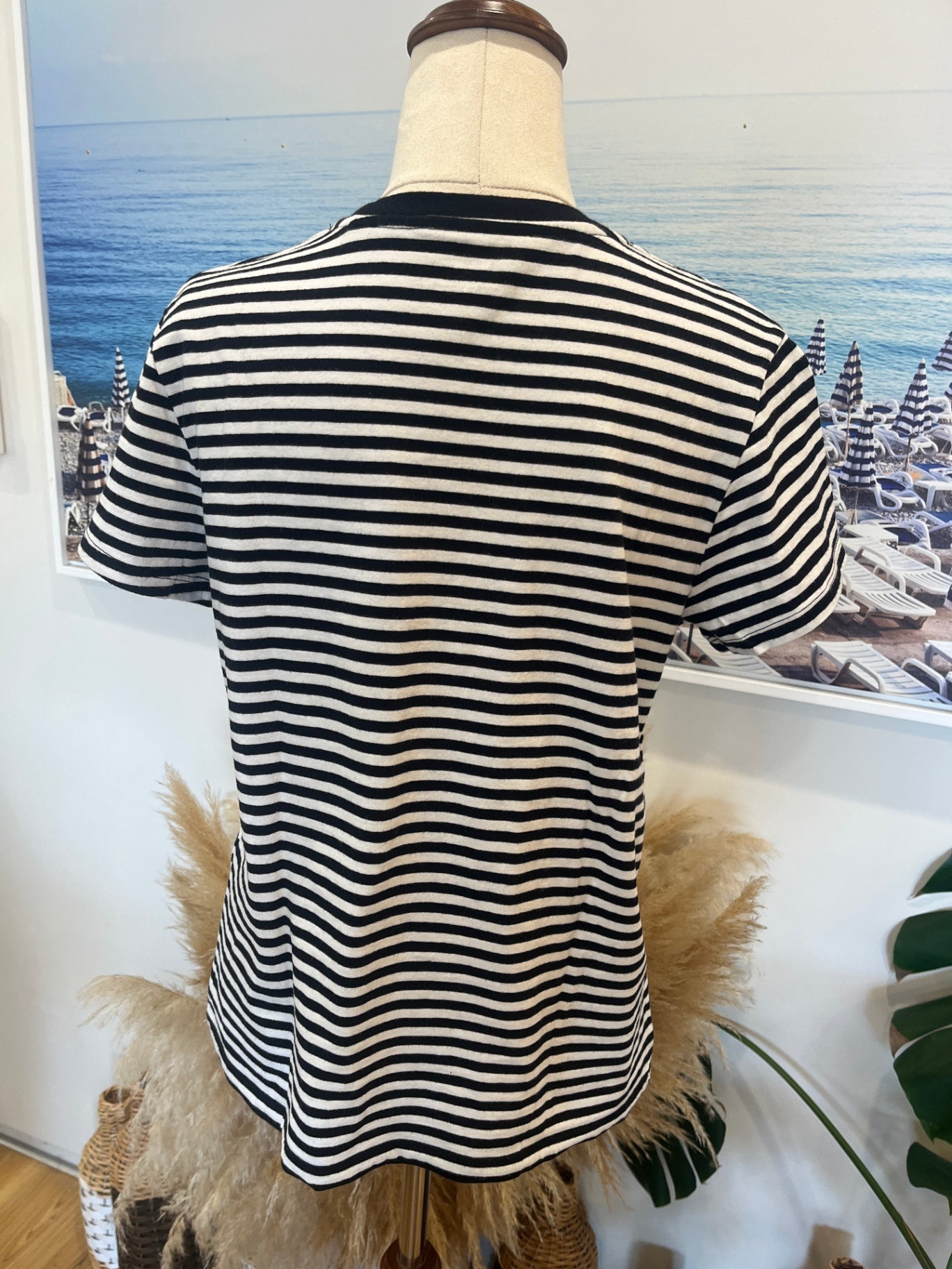 Levi's T-Shirt Black and White Stripes