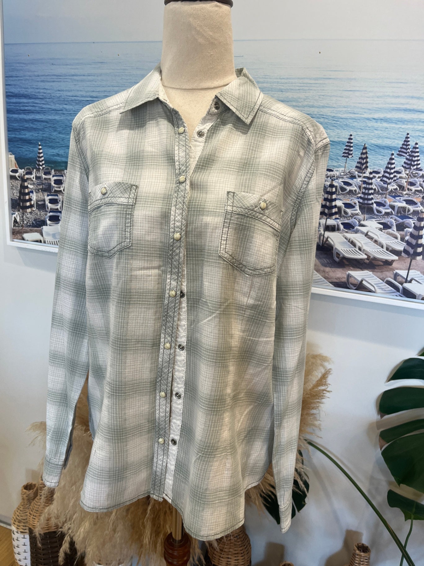 Indigo Collection by M&S Cowgirl Shirt Size 12