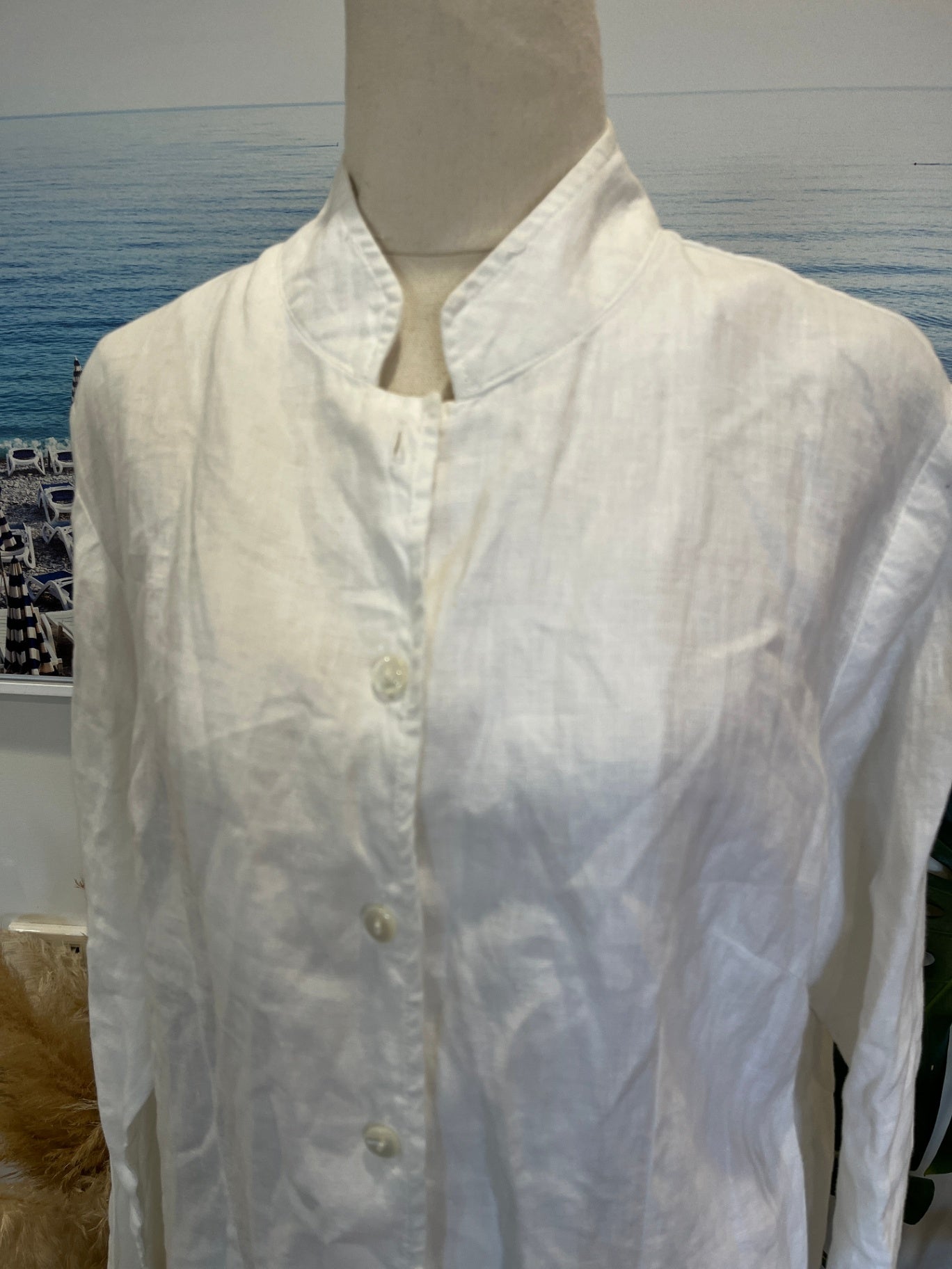 Mario Romano Duster Jacket White Large