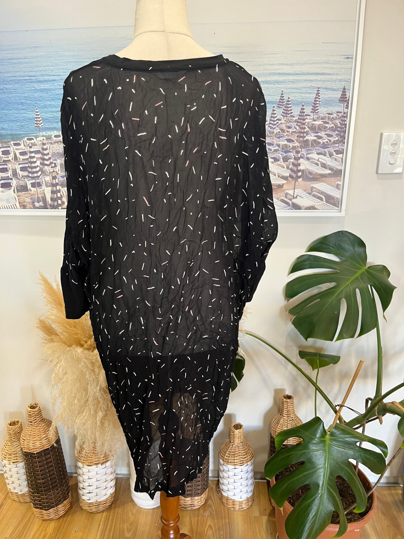 Mineral Black Blouse Size 12