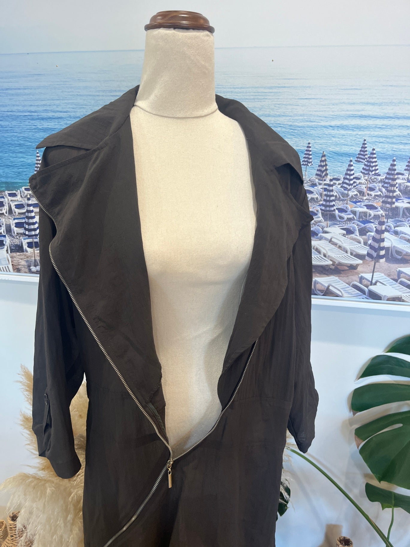 Soeur Lightweight Olive Green Jacket Medium 