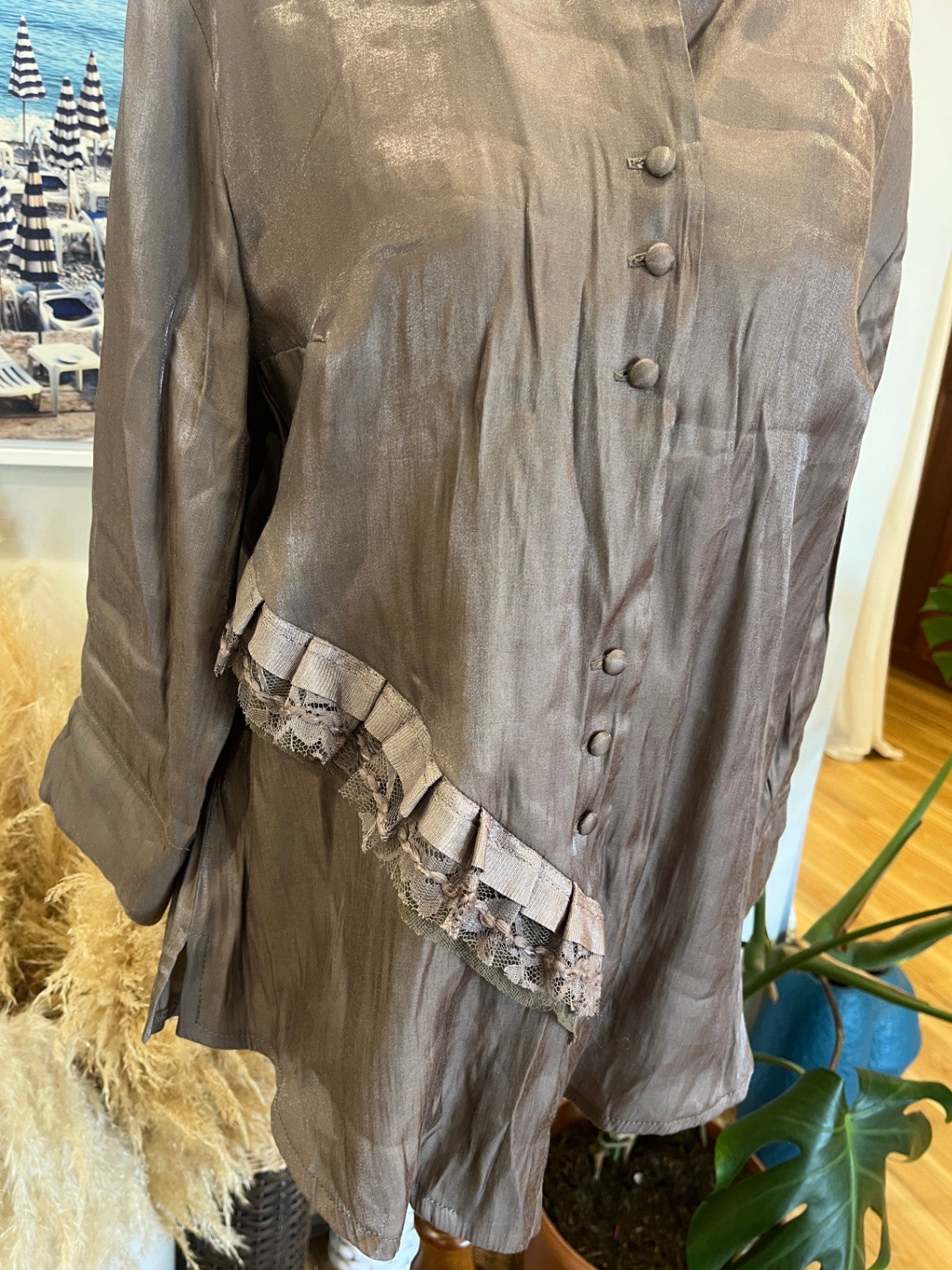 Vanilla Cardigan Gold/Taupe Size 16