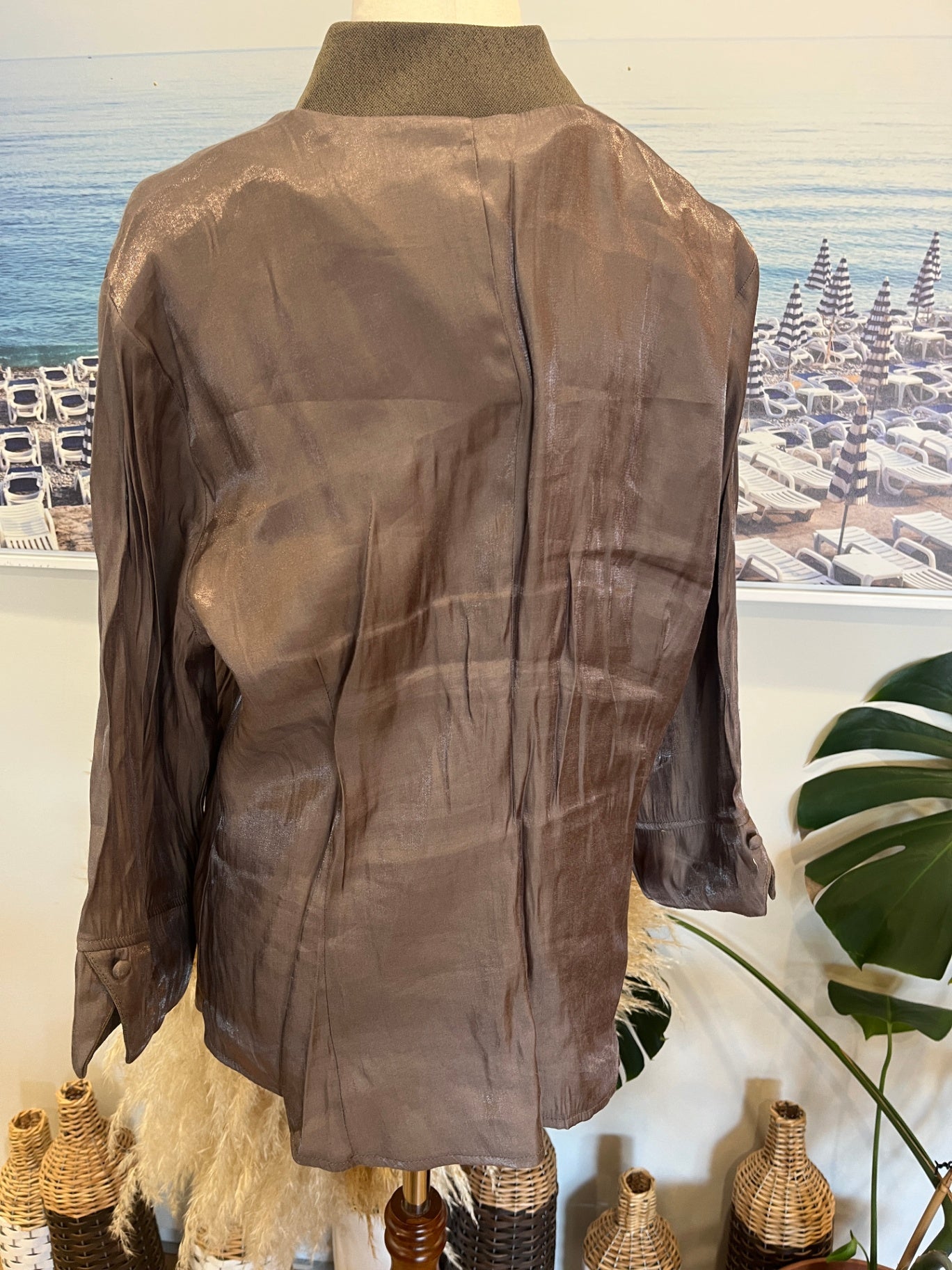 Vanilla Cardigan Gold/Taupe Size 16