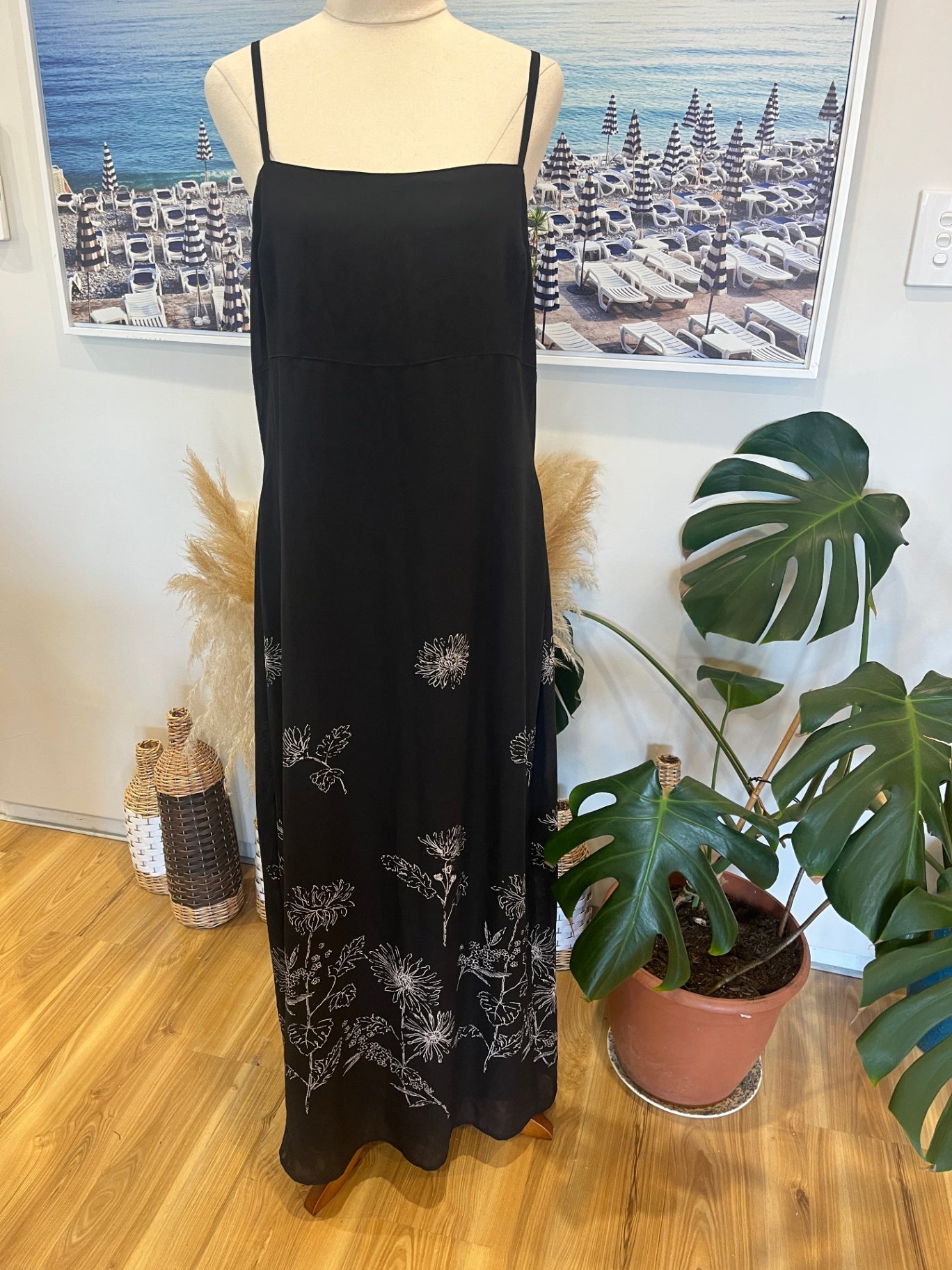 Morgan Spencer Black Maxi Dress Size 14