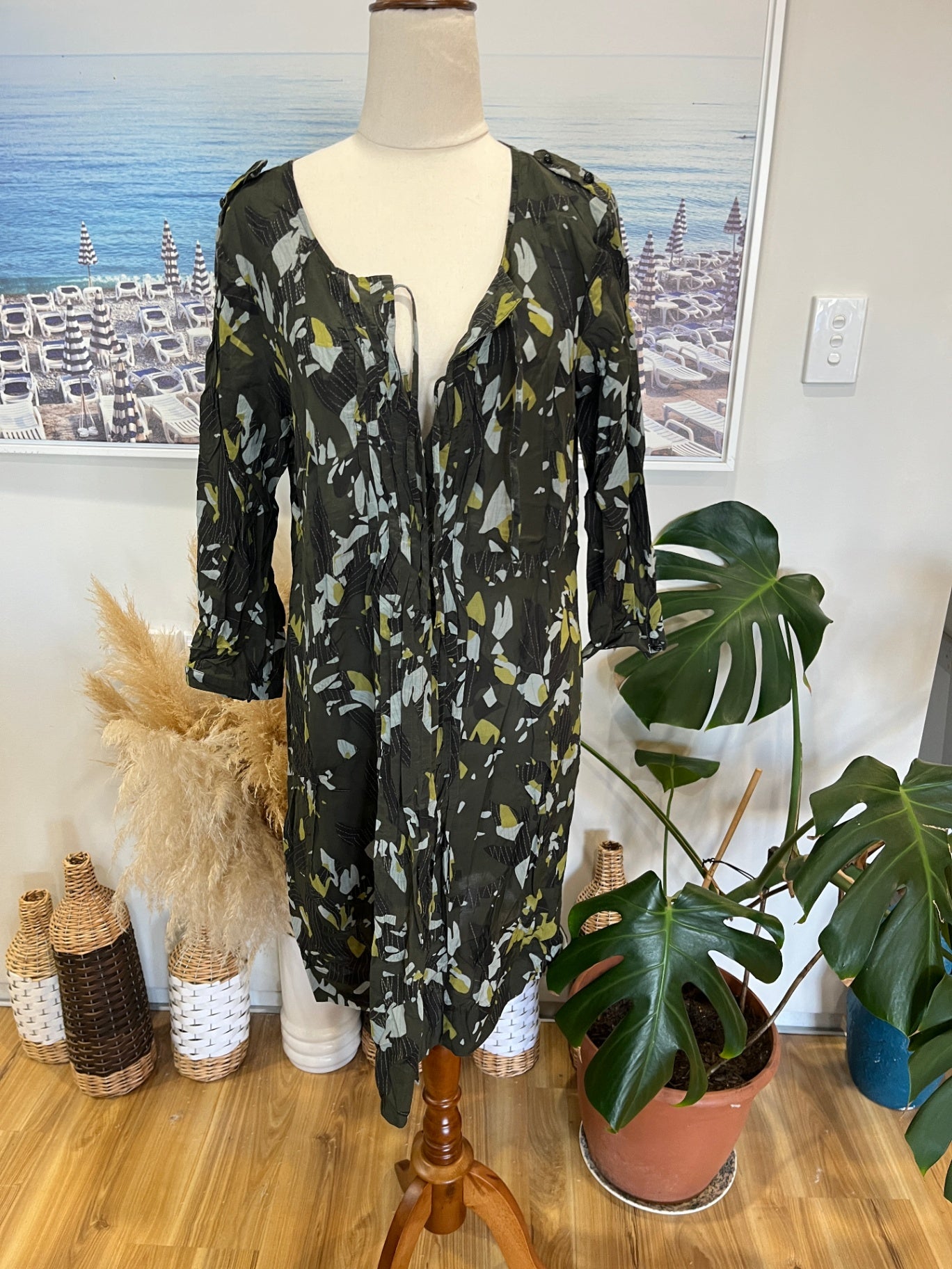 Tunic Green Dress Medium 