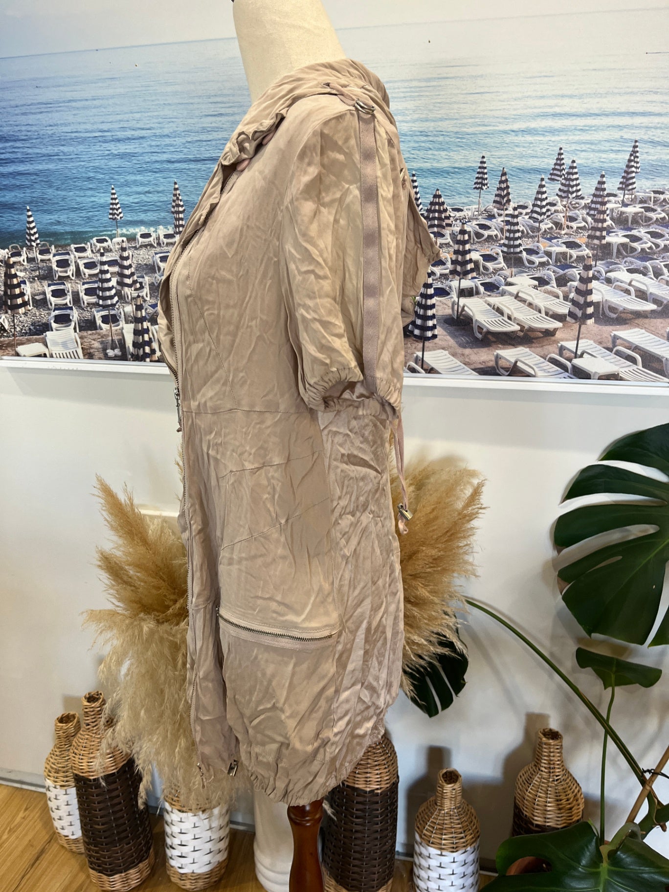 Marilyn Seigh GLAMOUR Lightweight Jacket Beige 12