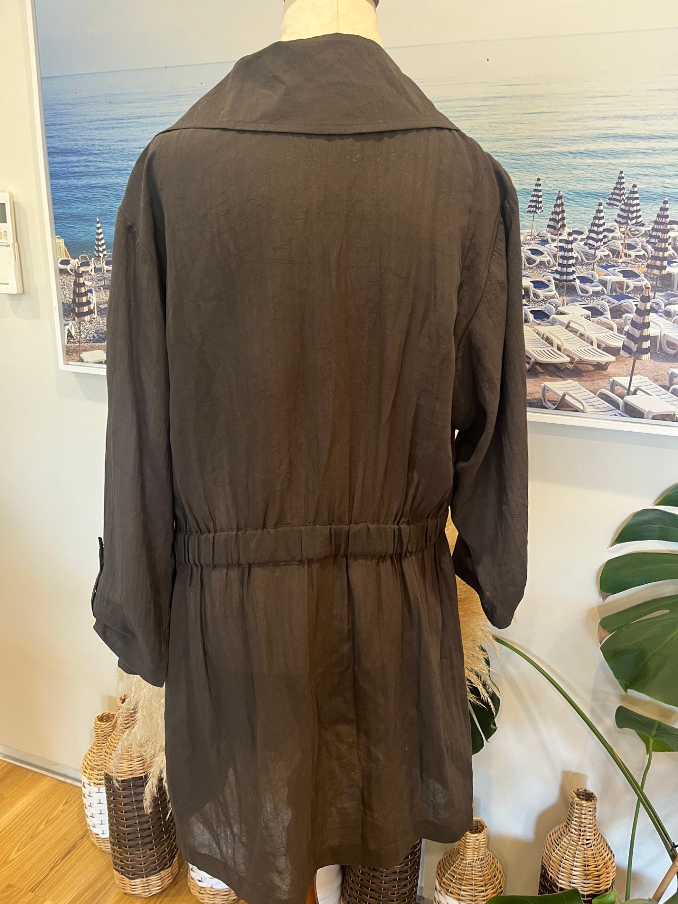 Soeur Lightweight Olive Green Jacket Medium 