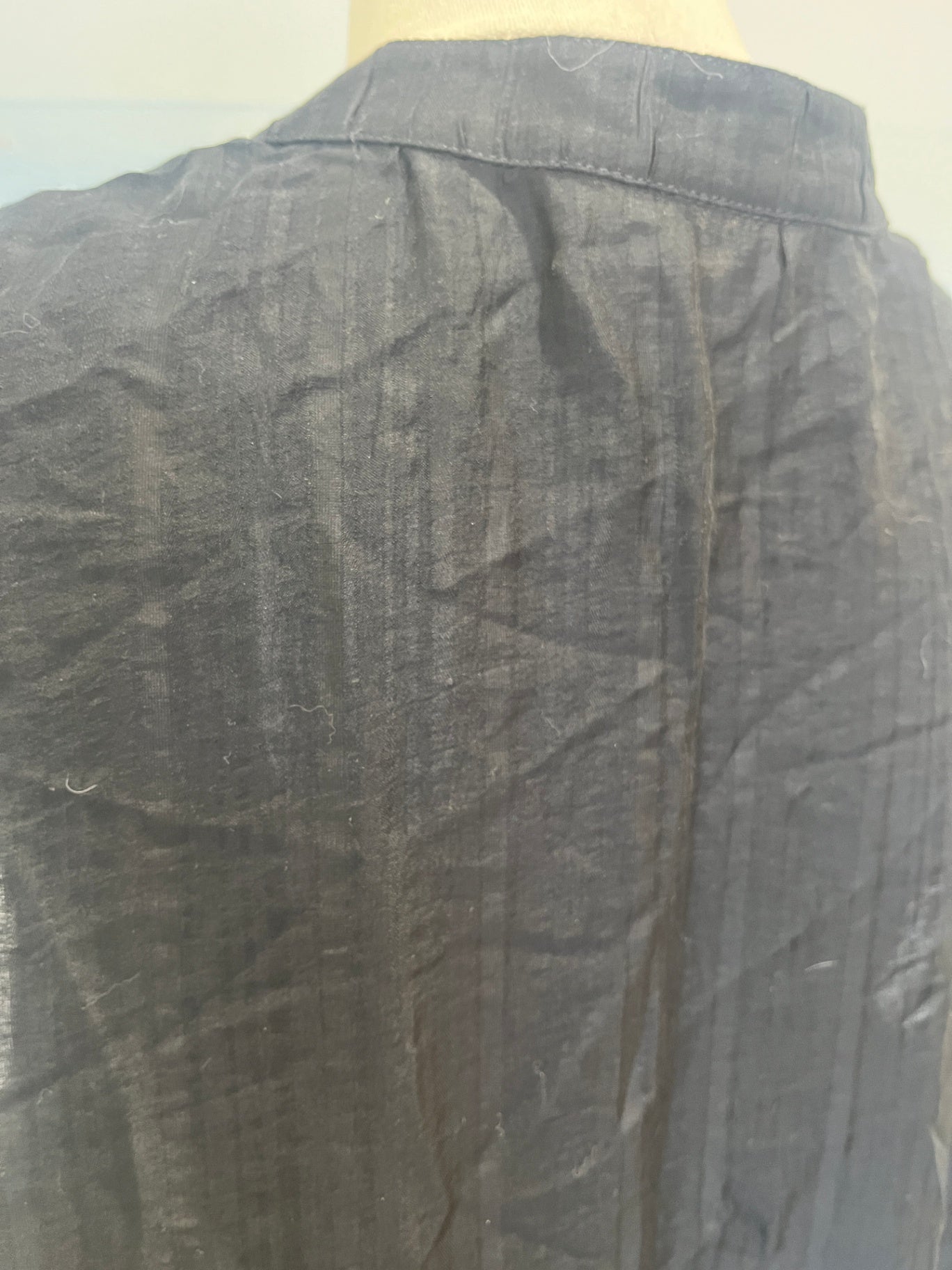 Scandals Black Duster Jacket Sleeveless Size 16