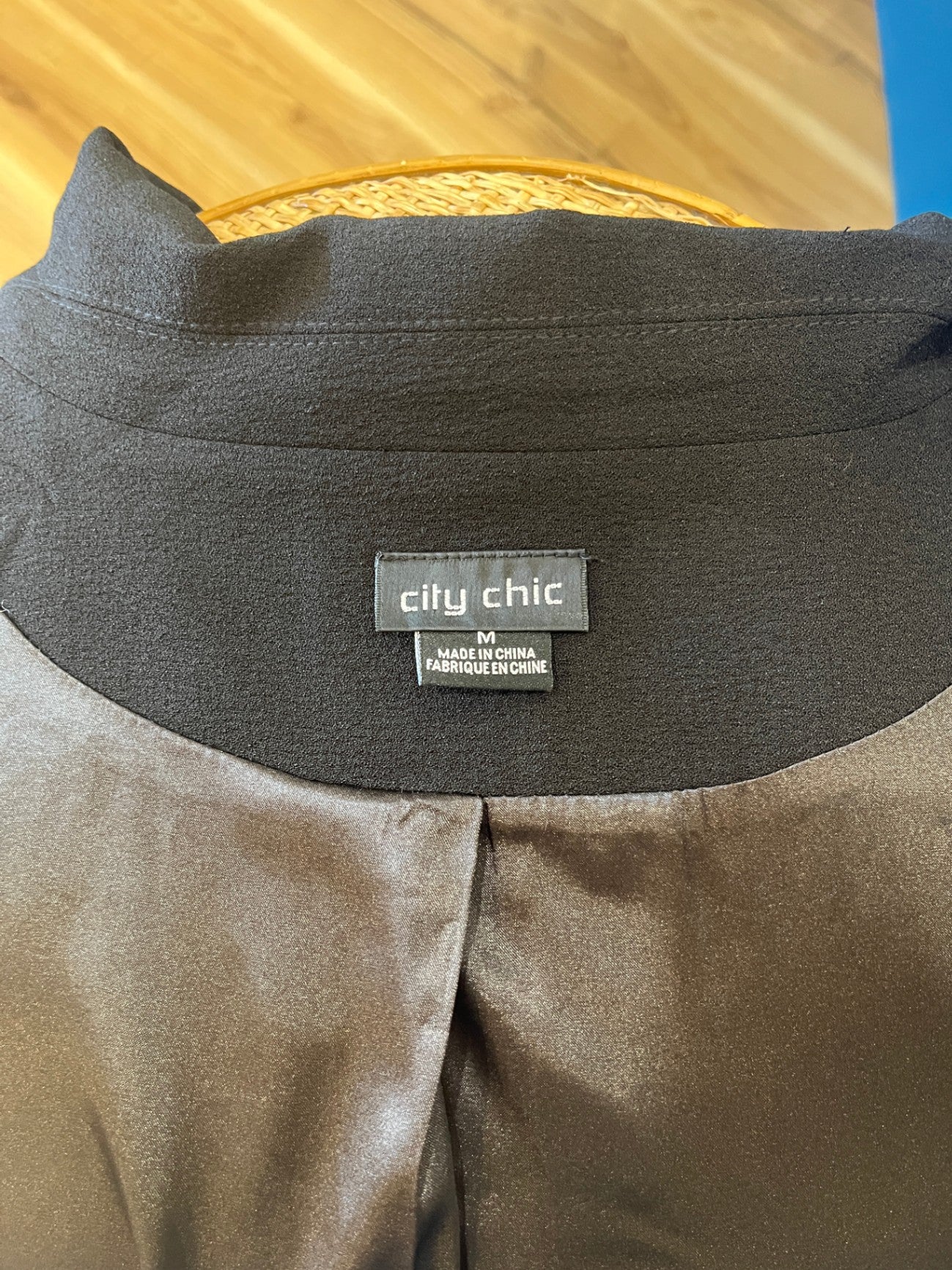 City Chic Black Blazer Medium 