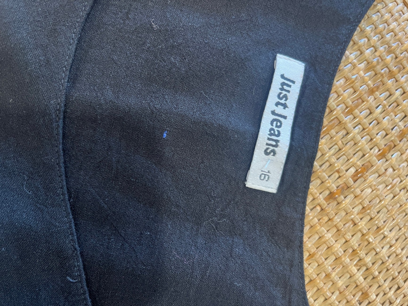 Just Jeans Singlet Black Size 16
