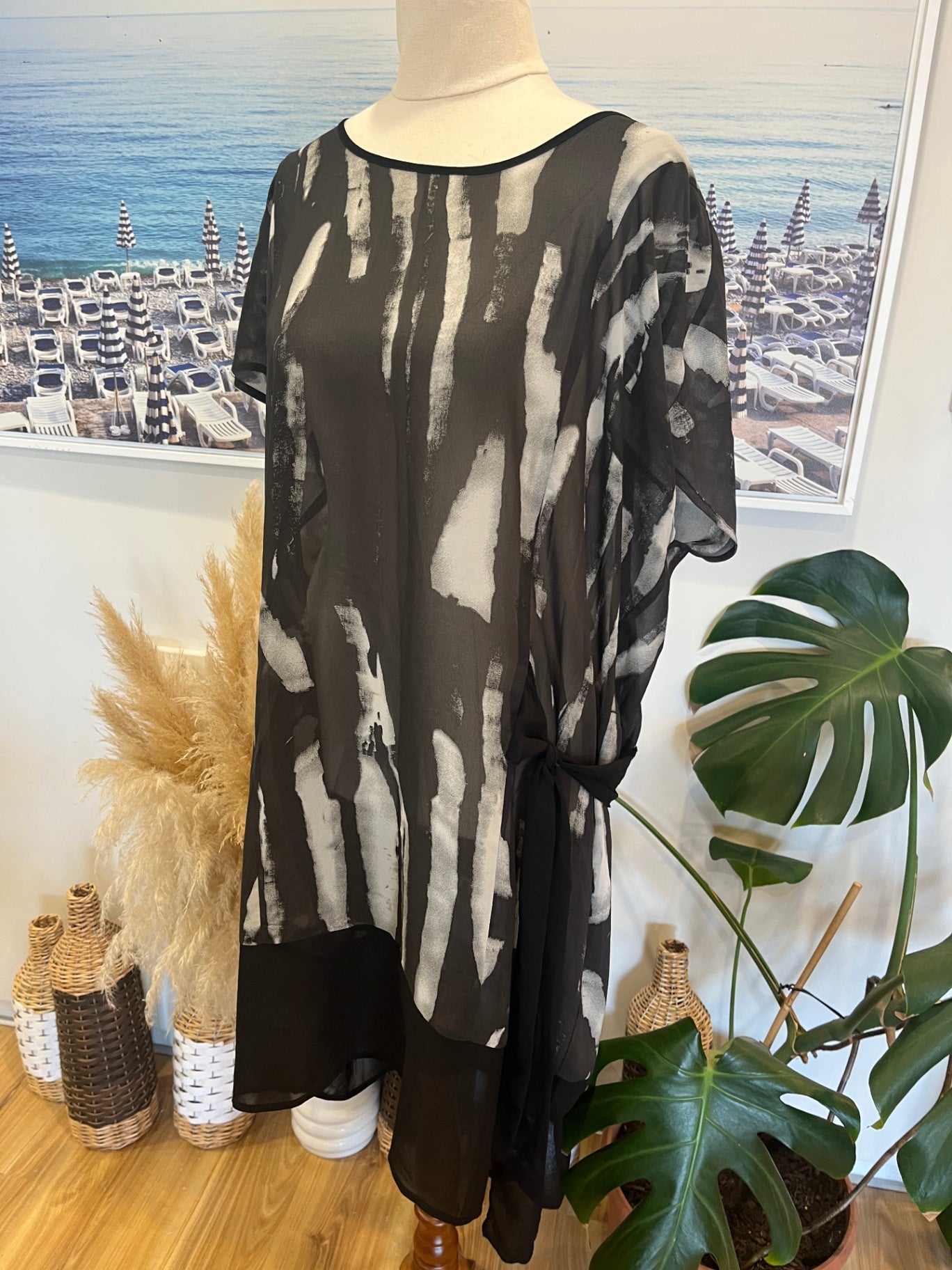 VAMP Dark Green/Grey Dress Size 10