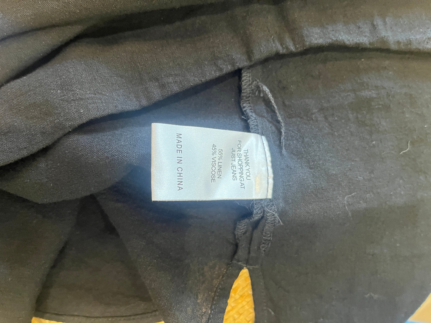 Just Jeans Singlet Black Size 16