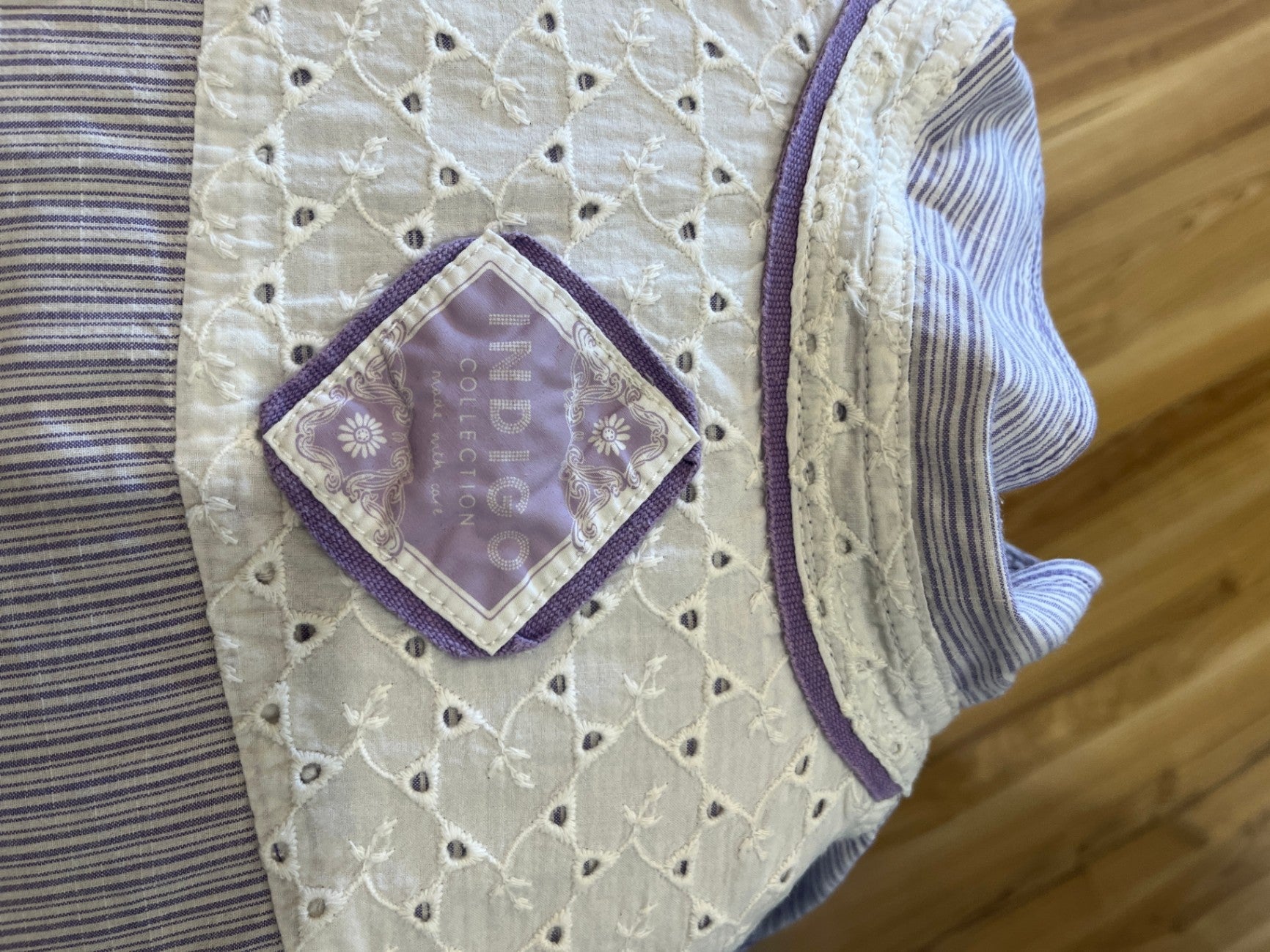 Indigo Collection Cowboy Shirt Lavender/Cream