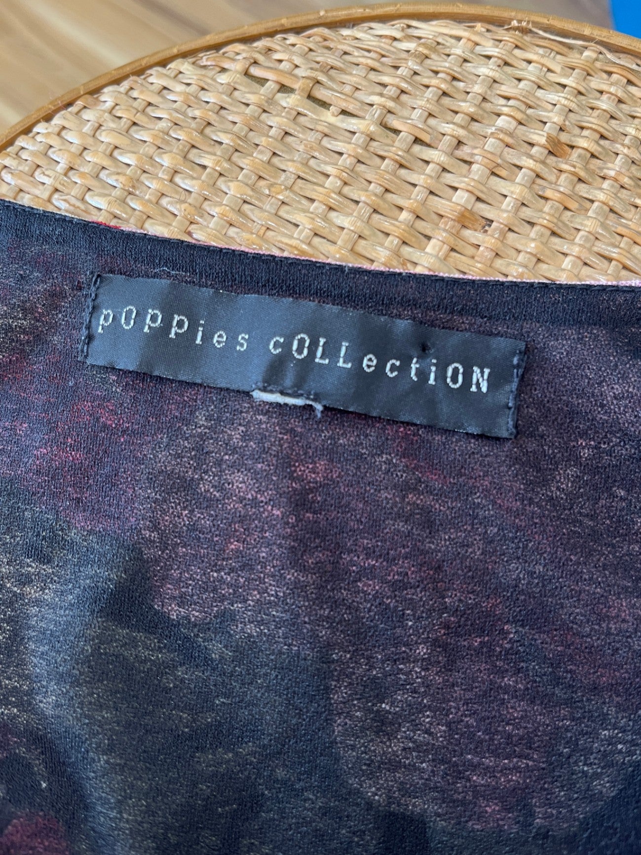 Poppies COLLECTION Top Floral Pink and Black