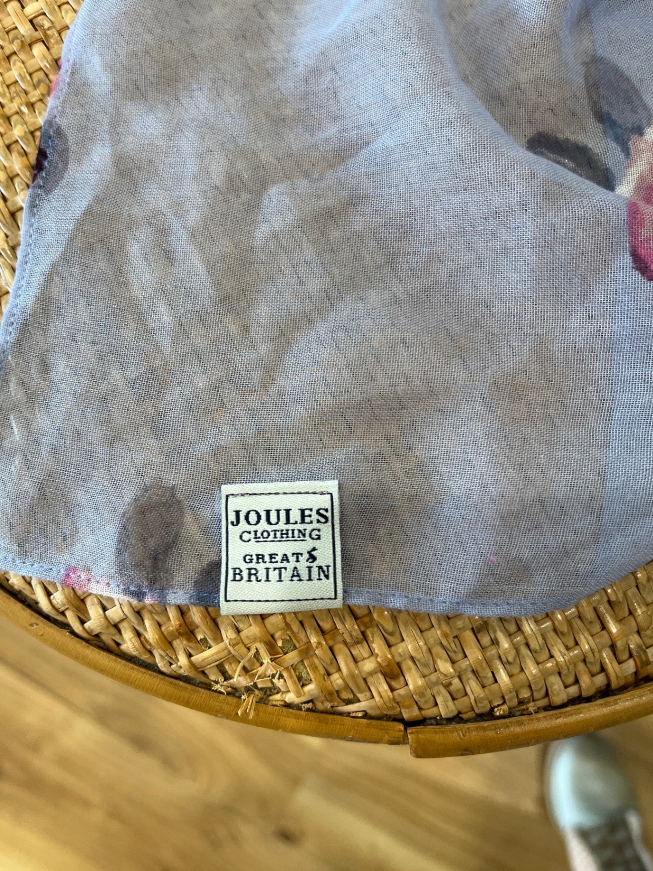 Joules Scarf Blue Floral