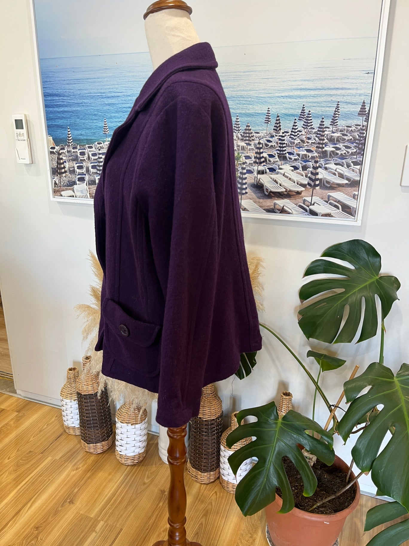 Pea Coat Classic Purple Size 18