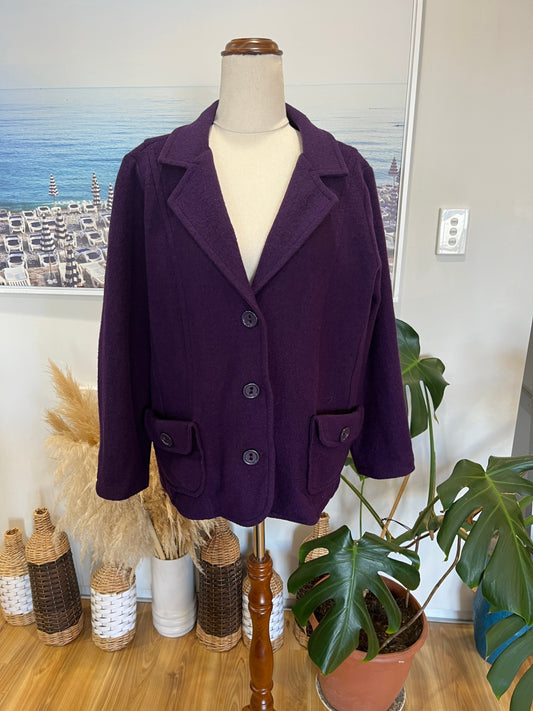 [SALE] Pea Coat Classic Purple Size 18