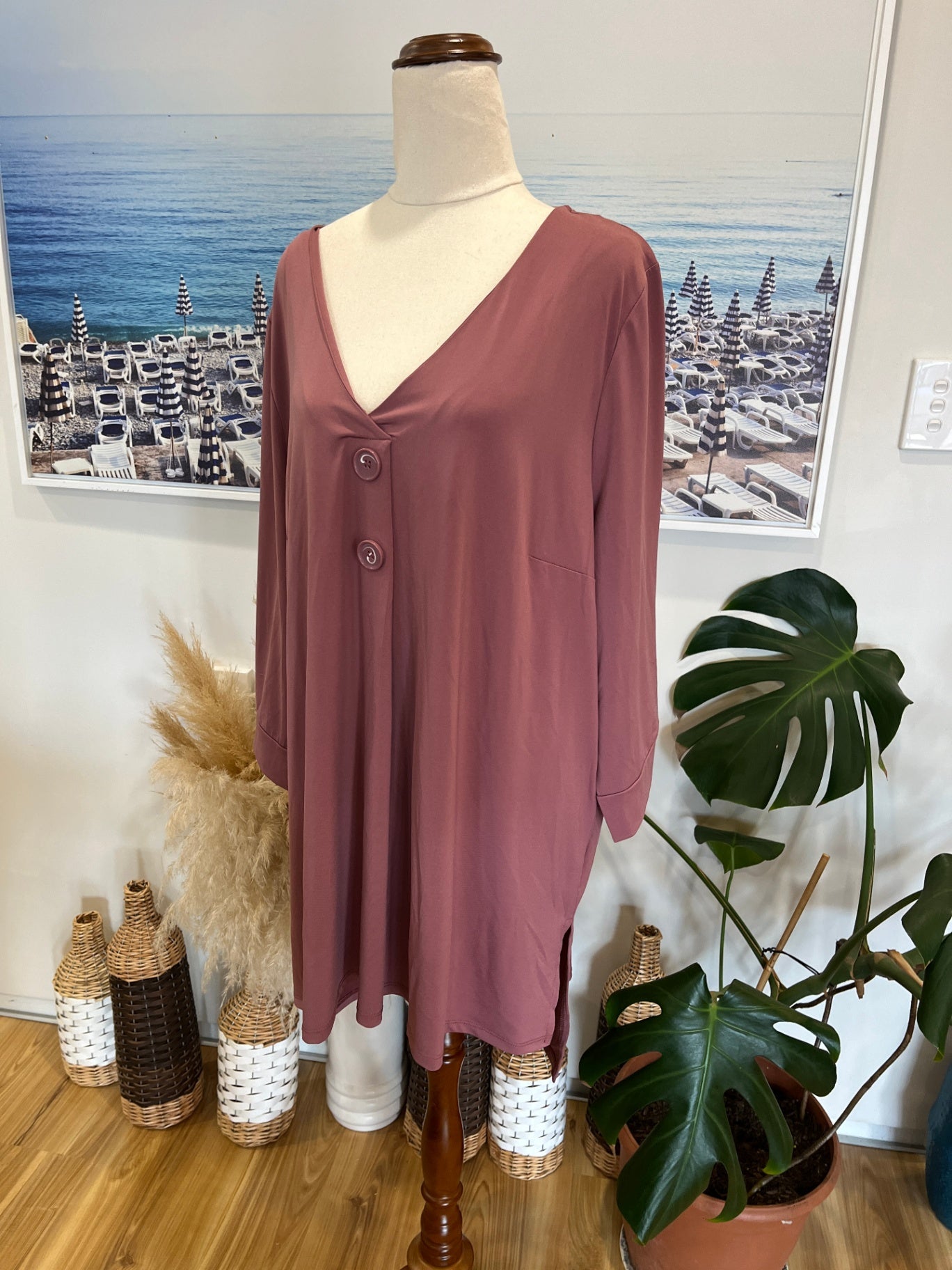 Sara Top Dusty Pink Size 16