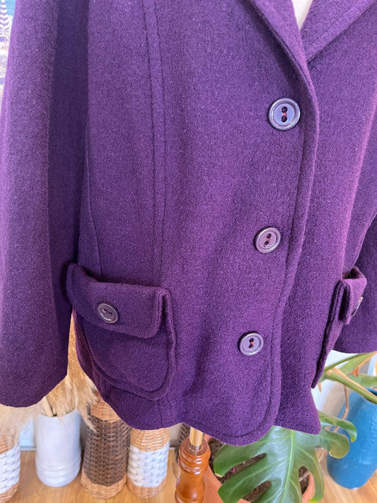 [SALE] Pea Coat Classic Purple Size 18