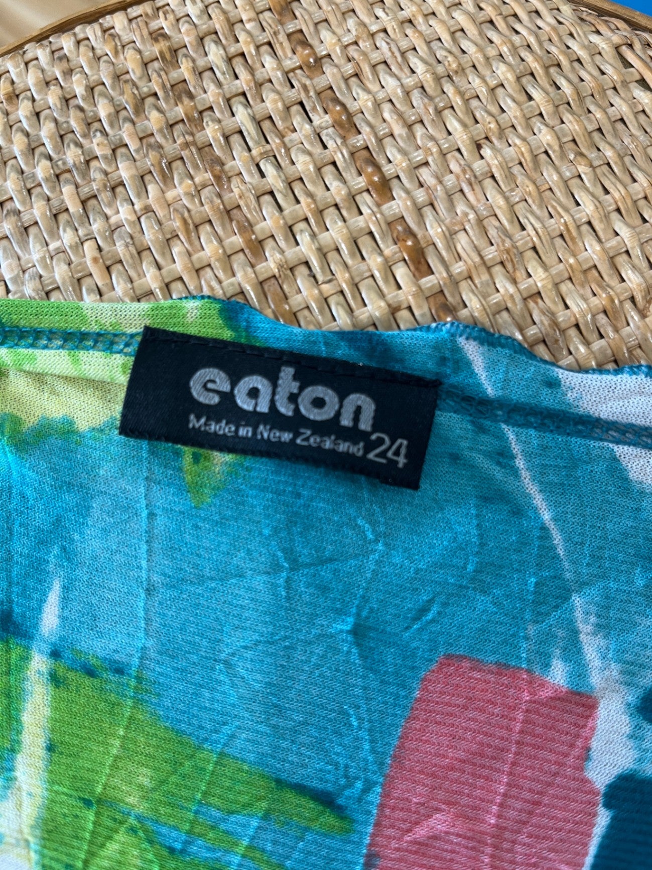 Eaton Top Multicolored with Butterfly Design Size 24
