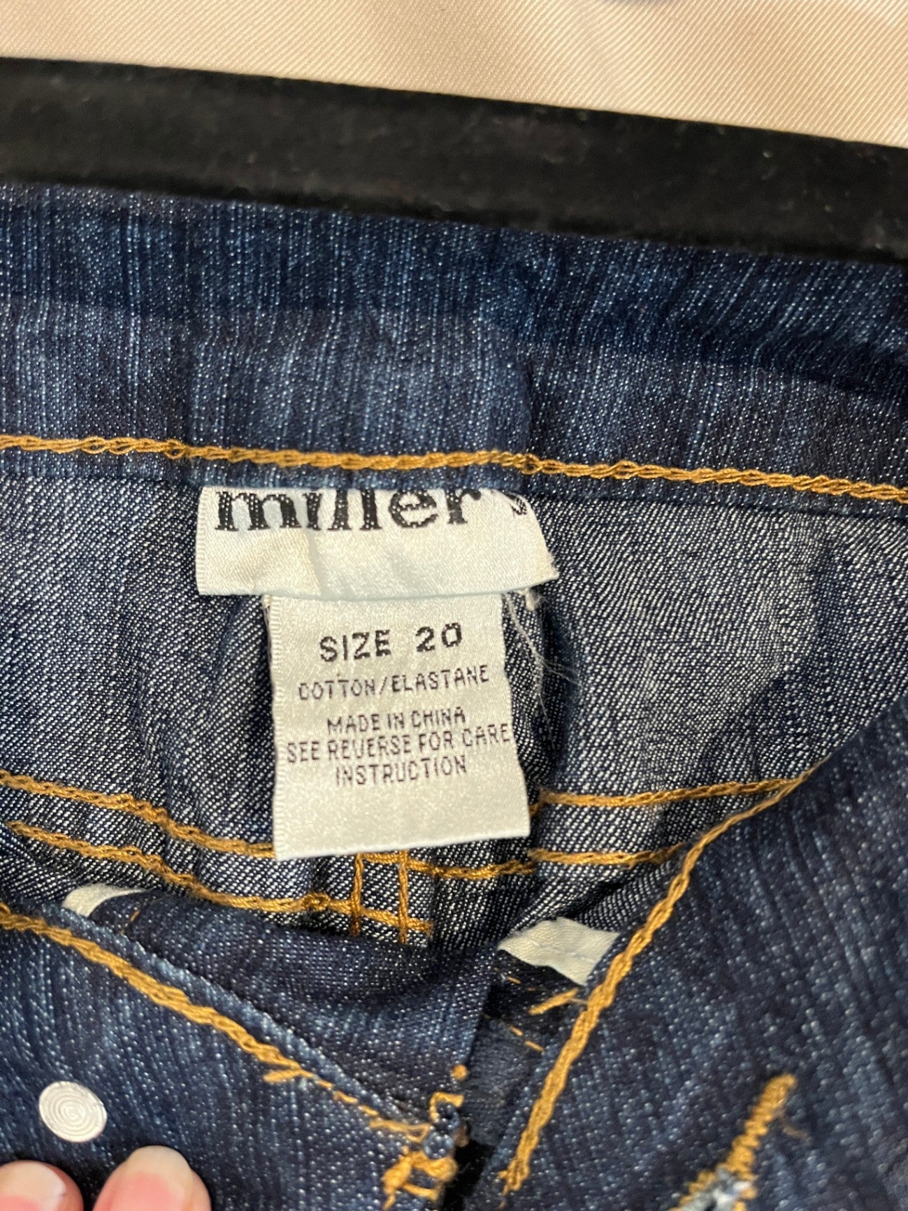 Millers Dark Blue 3/4 Jeans Size 20 