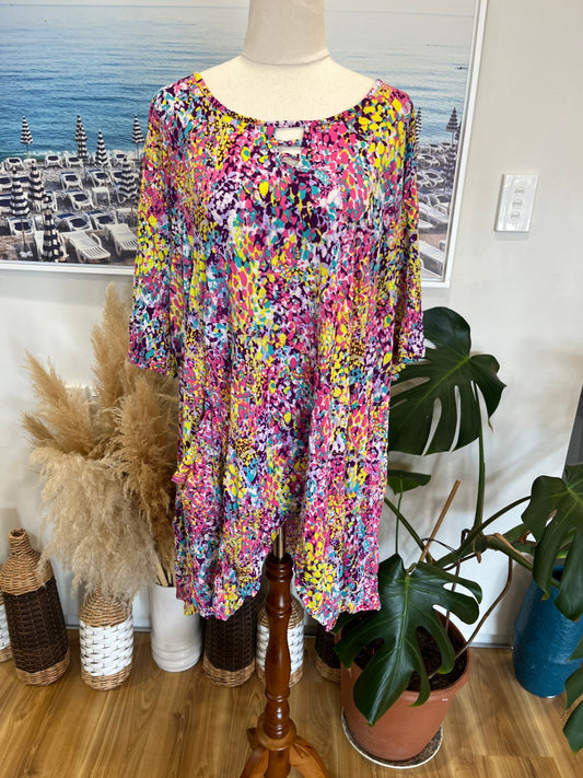 [SALE] Top Multicolored Pattern Size 18