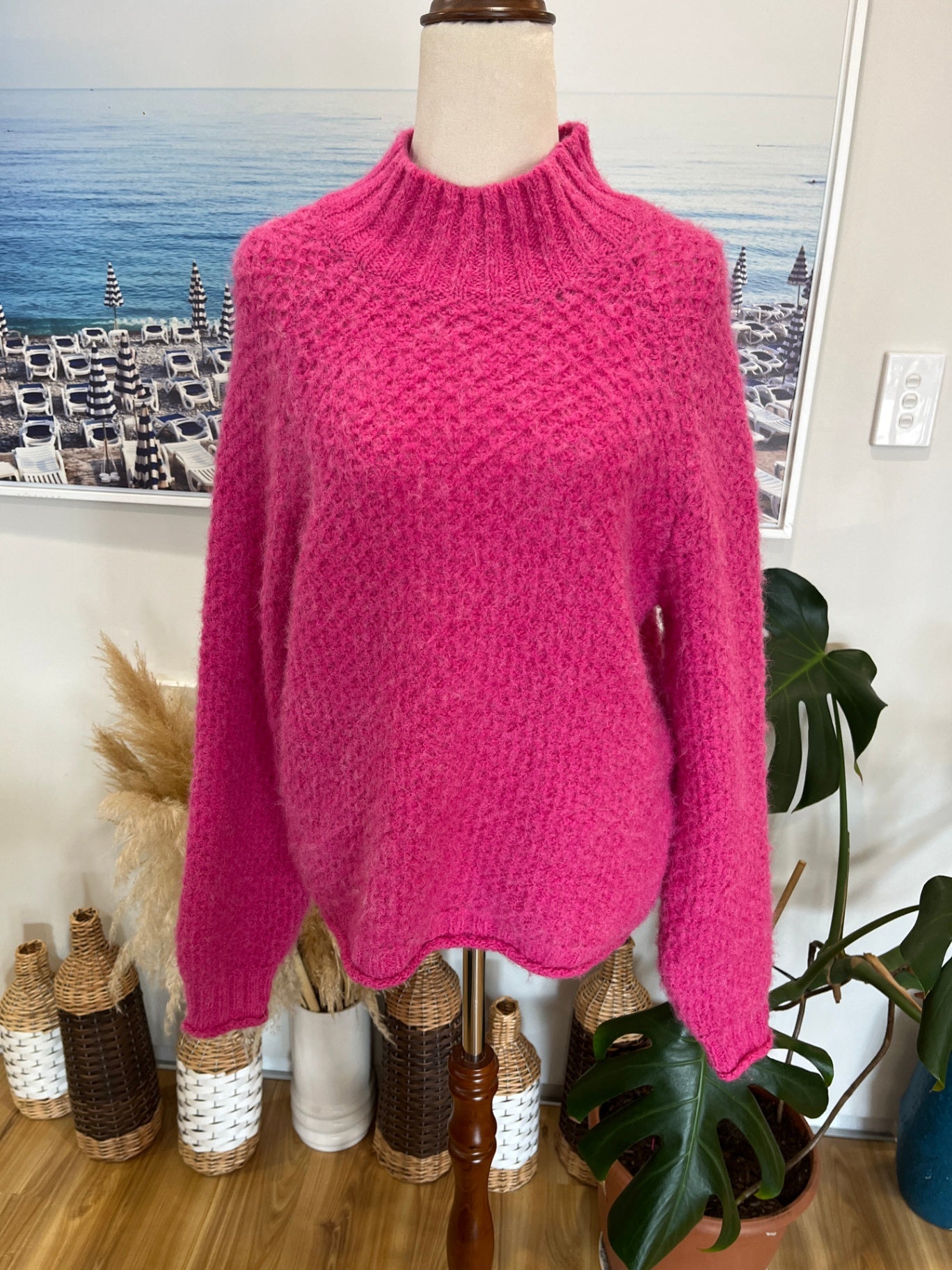 Y.A.S Jumper Hot Pink Medium