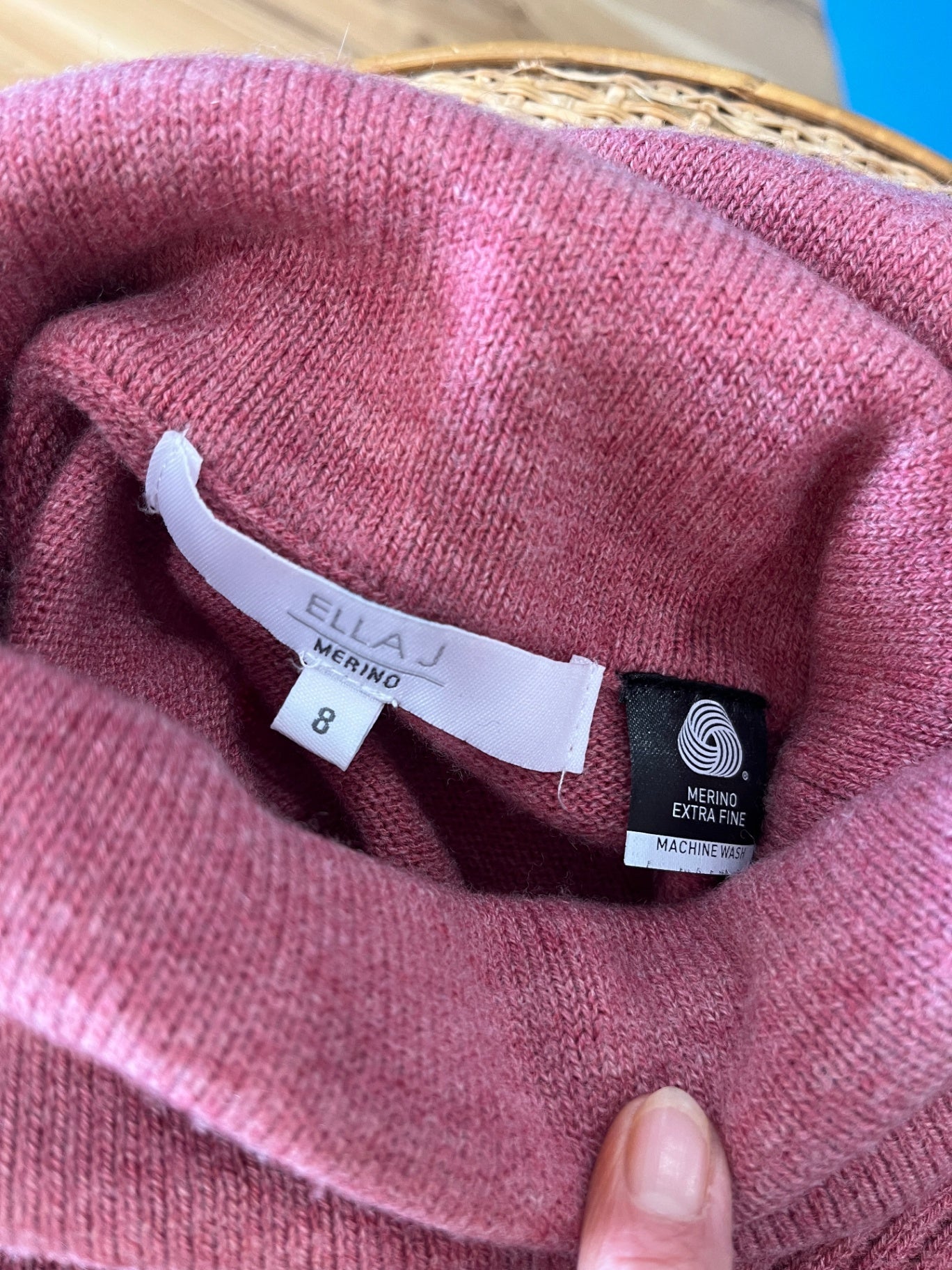 Ella J Jumper Blush Pink Size 8