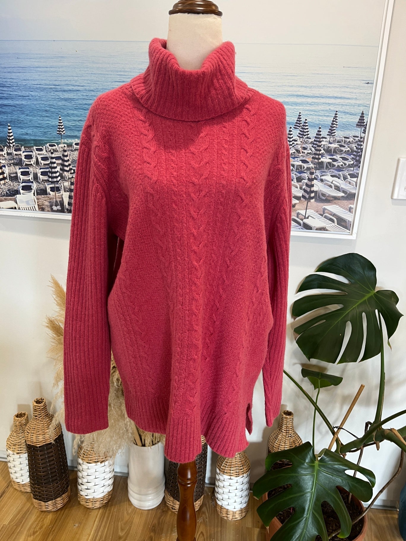 Ezibuy Jumper Rose Pink 100% Lambswool