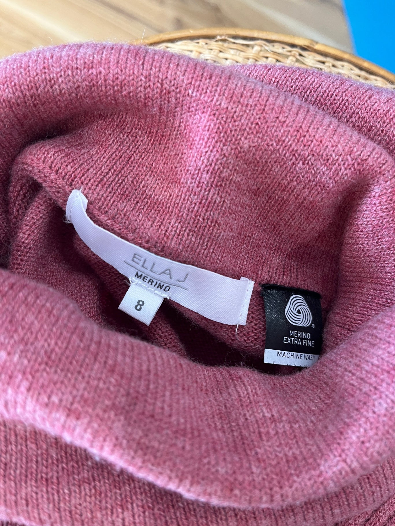 Ella J Jumper Blush Pink Size 8