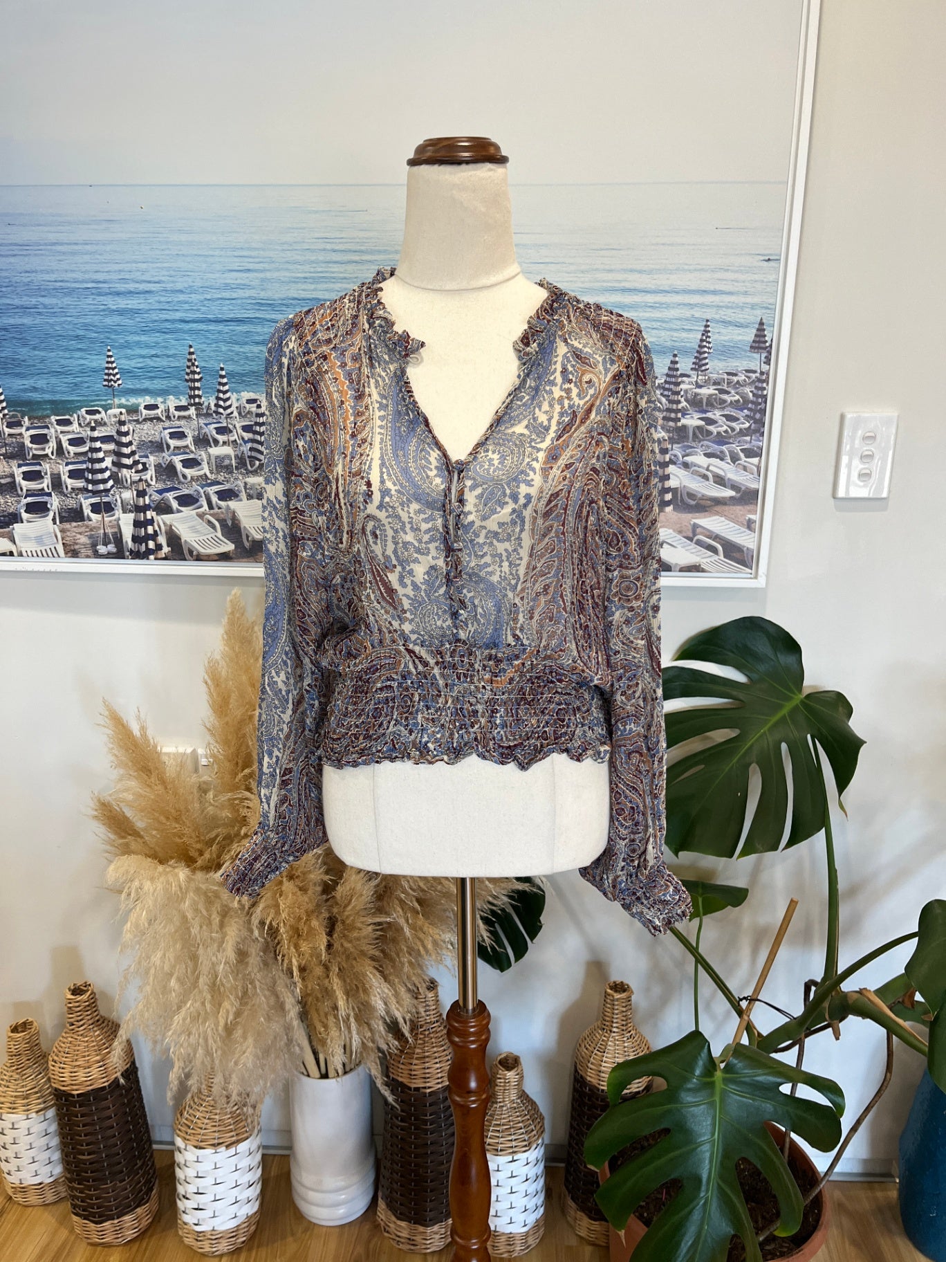 MAX Top  Boho Pattern Size 12